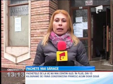 Ajutoarele de la UE pentru persoanele defavorizate sunt mai reduse decat anul trecut