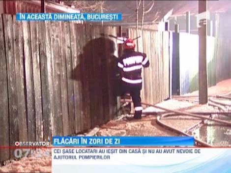 Incendiu in zori de zi