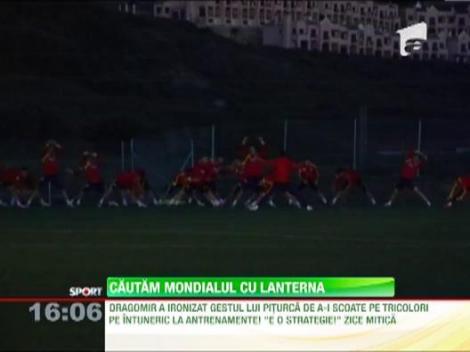 Dragomir rade de antrenamentul nationalei pe intuneric