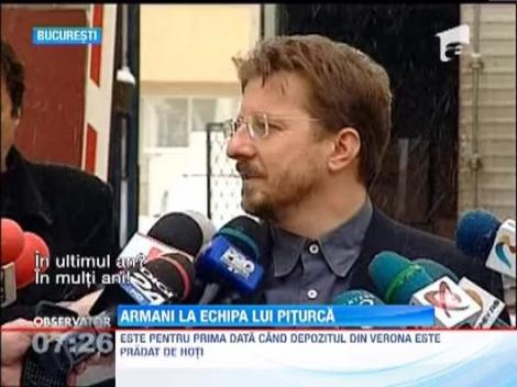 3 romani au furat haine in valoare de 1 milion de euro, din colectia celebrului Giorgio Armani