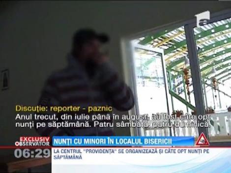 Restaurantele bisericii adapostesc petreceri si nunti cu minori