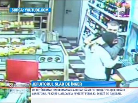 Un hot din Germania, batut mar de vanzatorul pe care voia sa-l jefuiasca