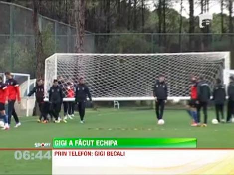 Gigi Becali a facut deja echipa pentru meciul cu Ajax