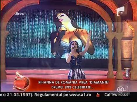 Andreea Podarescu, Rihanna de Romania, interpreteaza piesa “Diamonds”