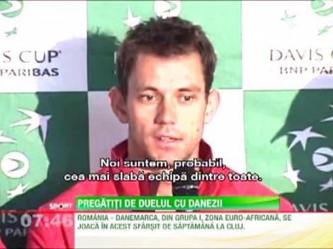 Echipa de Cupa Davis a Romaniei, optimista inaintea confruntarii cu Danemarca