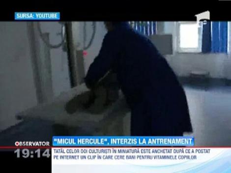 Micul Hercule, masina de facut bani pentru parintii lui, cu pretul sanatatii