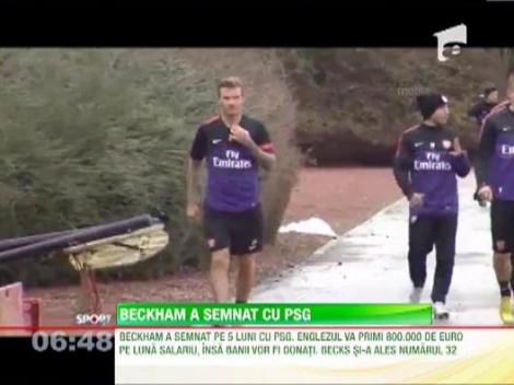 S-a antrenat cu Arsenal, dar a ales Franta! Beckham a semnat cu PSG