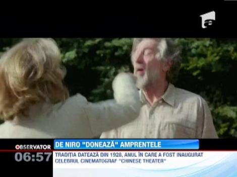 Actorul american Robert De Niro isi va lasa amprentele in ciment