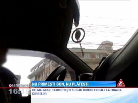 Taximetristii din Botosani ar putea fi obligati sa scrie pe masini: "Cursa fara bon fiscal este o cursa gratuita"