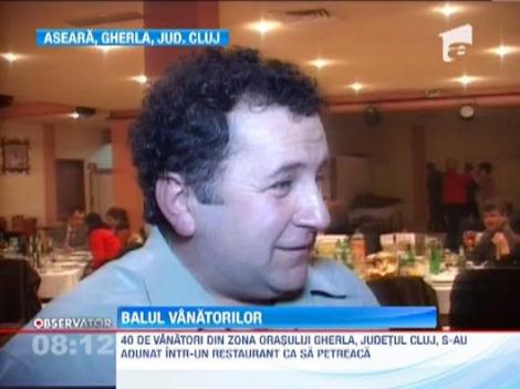Zeci de vanatori au petrecut  intr-un restaurant din judetul Cluj