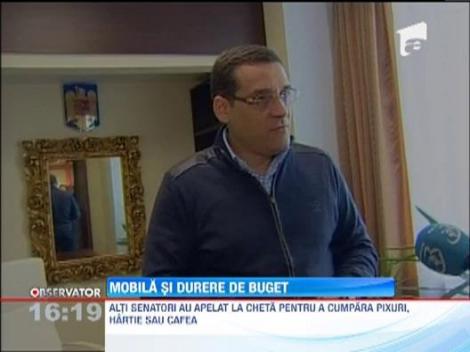 Senatorii au ajuns sa stranga bani pentru pixuri, hartie sau cafea