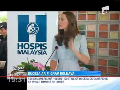 Revista "Globe": Ducesa de Cambridge ar avea o tumoare pe creier!
