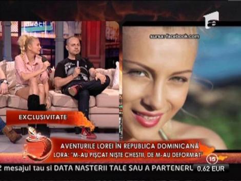 Lora, despre luna de miere: "M-au piscat niste chestii, de m-au deformat"