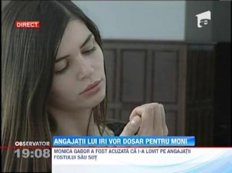 Monica Gabor, acuzata de angajatii lui Irinel Columbeanu ca i-a lovit cu masina