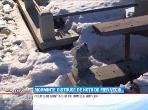 Hotii de fier vechi au distrus 42 de morminte din Suceava