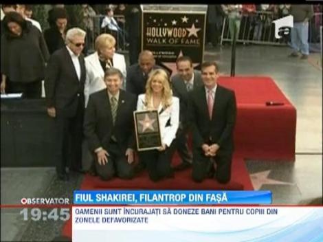 Nascut de doar doua saptamani, fiul Shakirei strange bani pentru copiii din zonele defavorizate