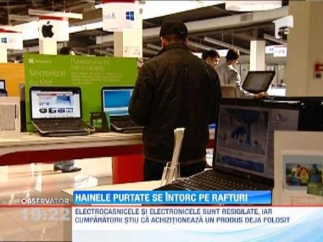 Hainele returnate se intorc pe raft ca noi. Electronicele, singurele carora le scade pretul dupa returnare