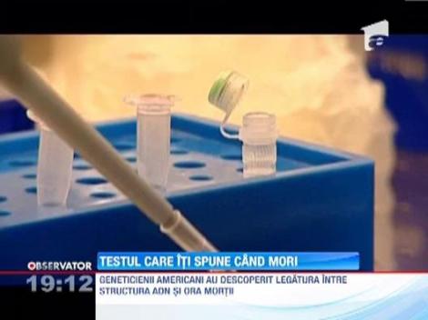 Ora la care vom muri poate fi determinata cu un test ADN