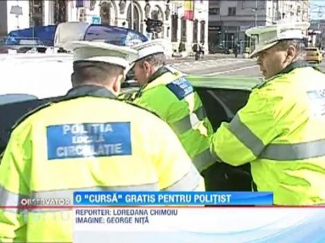 UPDATE / Un politist din Craiova a fost luat pe capota de un taximetrist!