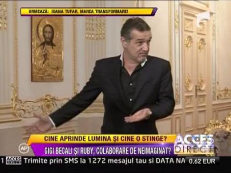 Ruby isi promoveaza noul CD cu ajutorul lui Gigi Becali!