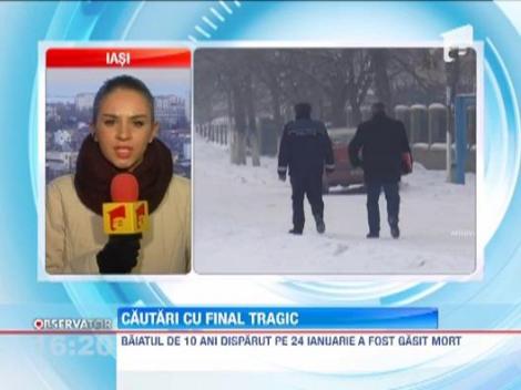 Baiatul de zece ani disparut pe 24 ianuarie a fost gasit mort