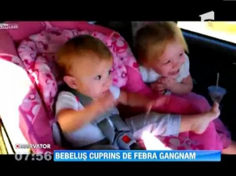 Bebelus cuprins de febra Gangnam Style