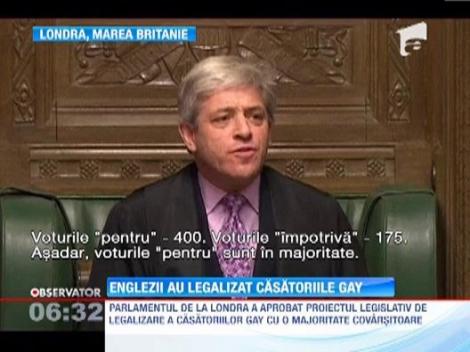Marea Britanie da unda verde casatoriilor intre persoanele de acelasi sex