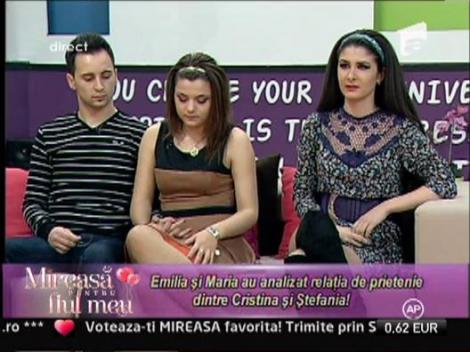 Stefania: "Emilia nu ma suporta! Isi doreste sa plec din concurs!"