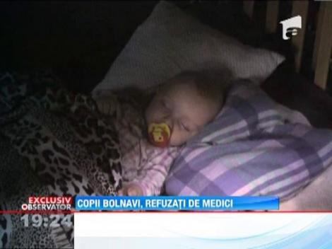 Continua chinul vaduvei din Piatra Neamt, mama a noua copii. Micutii bolnavi sunt refuzati de medici