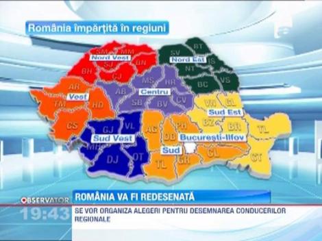 Romania va fi impartita in opt regiuni