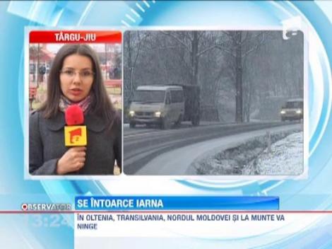 Revine iarna! Va ninge in Oltenia, Transilvania, Nordul Moldovei si la munte