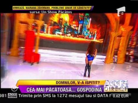 Dansatoarea Monica si-a demonstrat si talentele de gospodina la Un Show Pacatos!