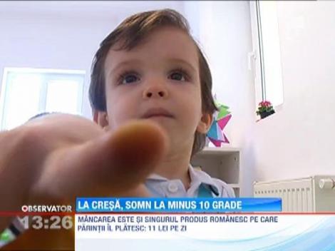 Ingrijiti exact ca in Danemarca! Copiii de la o cresa din Capitala vor dormi zilnic afara, iarna!