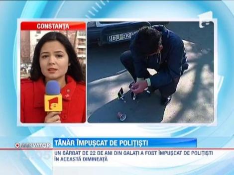 Un galatean a fost impuscat de politisti, dupa o urmarire in trafic