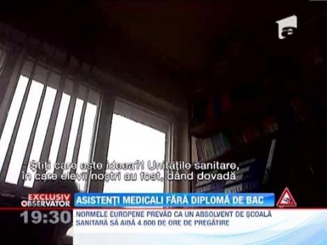 15.000 de asistenti medicali ies, in fiecare an, de pe bancile scolii. Multi nu au nici diploma de bacalaureat