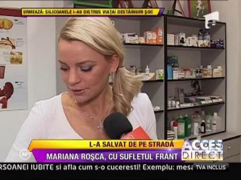 Mariana Rosca a fost marcata de un caine maidanez bolnav de cancer