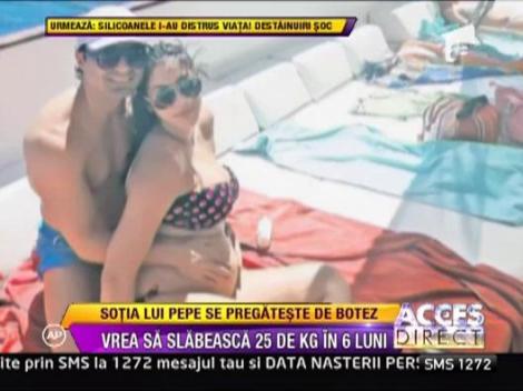 AMBITIE: Sotia lui Pepe vrea sa slabeasca 25 de kilograme, in sase luni!