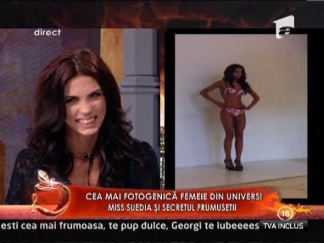 Cea mai fotogenica femeie din lume, Miss Suedia, a incins atmosfera la Un Show Pacatos