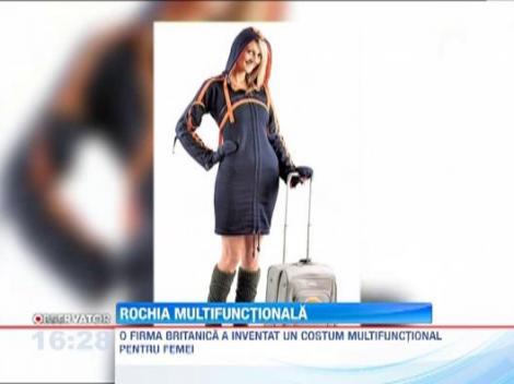 O firma britanica a inventat un costum care se transforma in fusta sau geanta