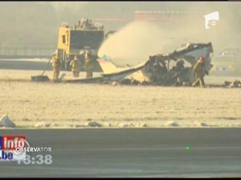 Un avion s-a prabusit pe un aeroport din Belgia. Cinci persoane au murit