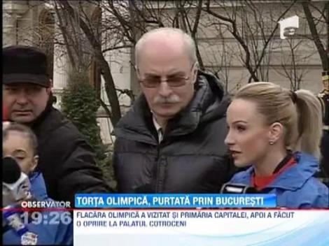 Torta olimpica, purtata prin Bucuresti