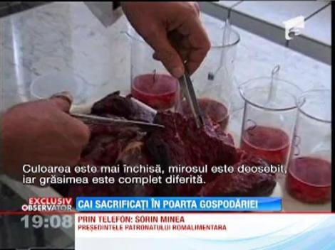 Micile escrocherii cu carne de cal in loc de vita, la ordinea zilei in Romania