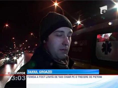 Femeie lovita pe trecerea de pietoni de un taximetrist grabit