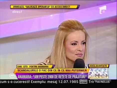 Anamaria Prodan: "Am peste 2000 de retete de prajituri"