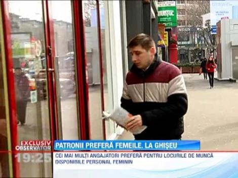 EXCLUSIV Si barbatii sunt discriminati! Chiar daca este ilegal, patronii angajeaza doar femei pe anumite posturi