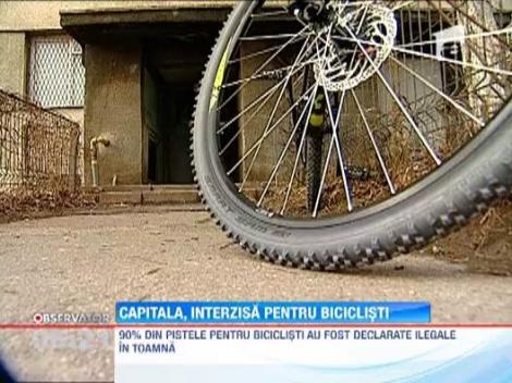 Capitala, interzisa pentru biciclisti
