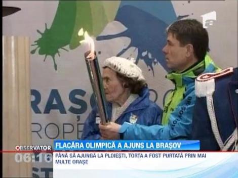 Flacara Olimpica a ajuns in Brasov