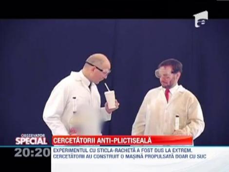 Observator Special: Cercetatorii lupta impotriva plictiselii: te invata cum poti propulsa o masina cu sticle de suc
