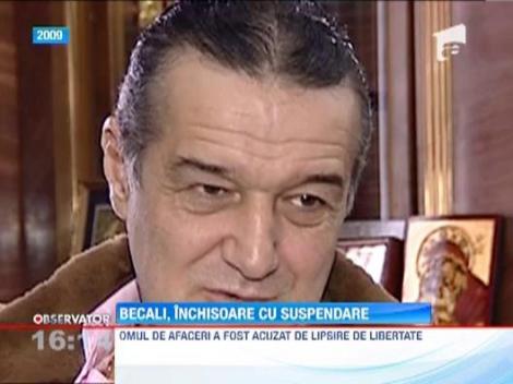 Dosarul Sechestrarii: Gigi Becali, condamnat la trei ani de inchisoare cu suspendare