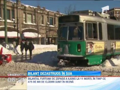 11 oameni au murit in urma furtunii de zapada care a maturat nord-estul SUA